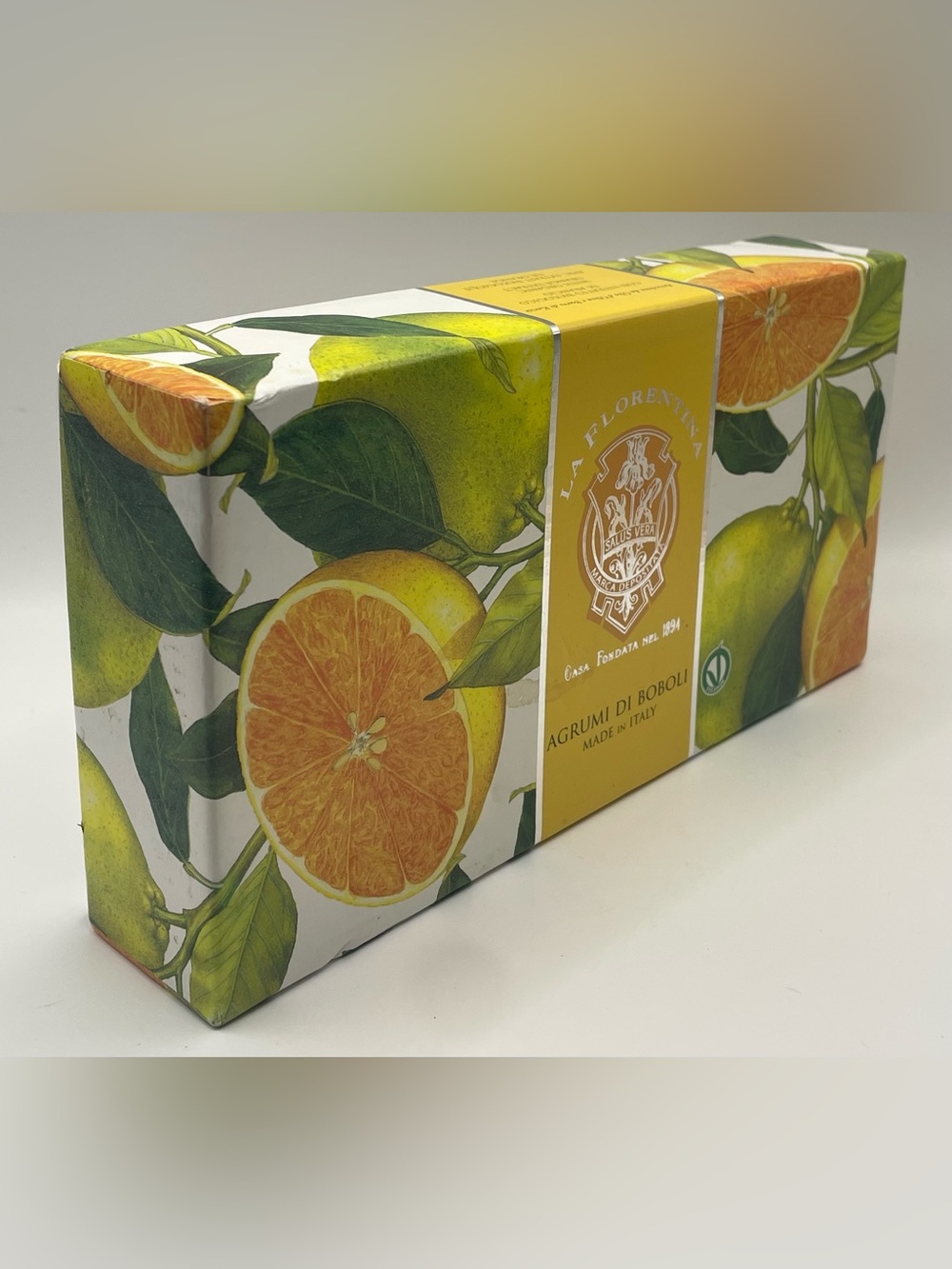 La Florentina Luxury Set 3 Bar Soaps Agrumi di Boboli Citrus Made in Italy